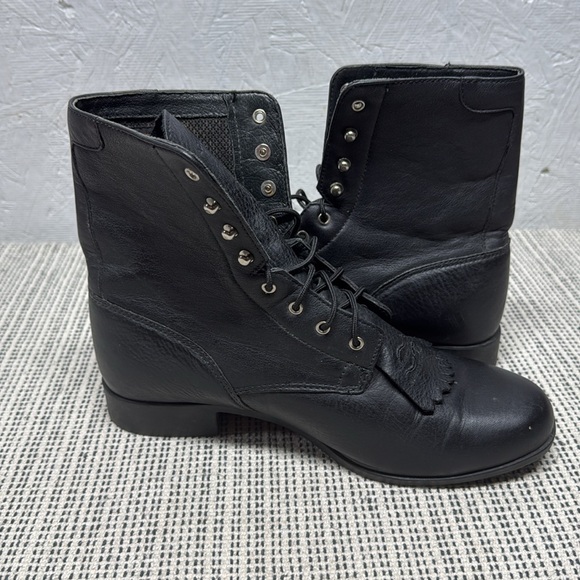 ARIAT WOMEN'S 6" LACE-UP HERITAGE II LACER BOOTS - ROUND TOE size 10 - Picture 4 of 9